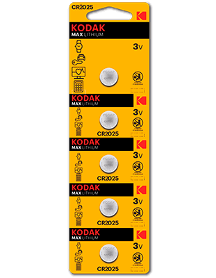 pilas de botón Kodak ULTRA LITHIUM 2025 (5)